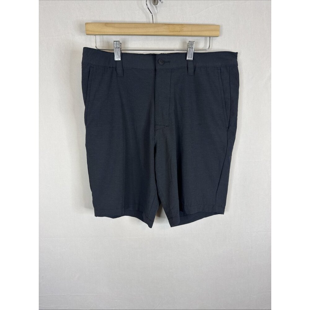 Banana Republic Men’s 34 Black Stretch Shorts 8”  Flat Front Hiking
